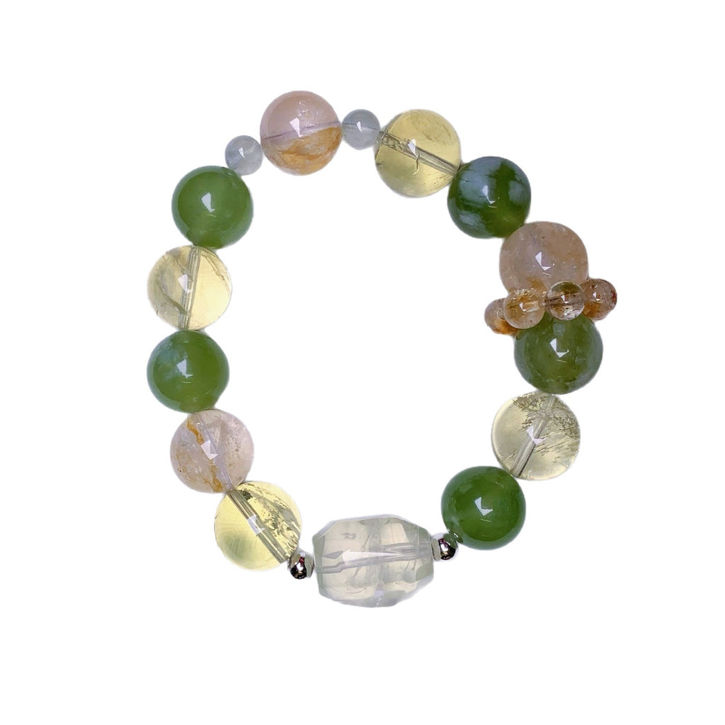 Original Crystal Bracelet Natural Genuine Original Design Multi-Gem Crystal Bracelet Gift for Girlfriend Crystal String