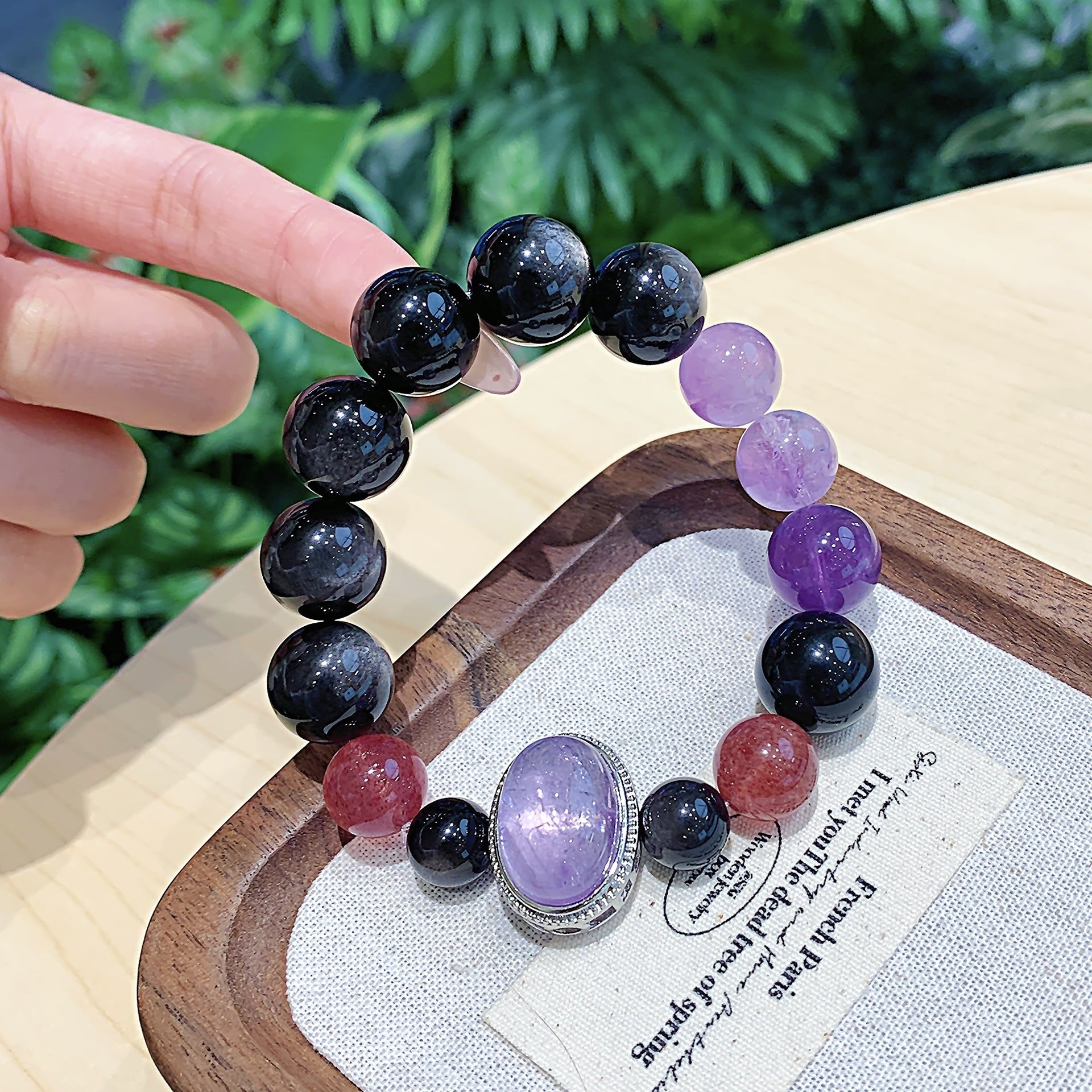 New Arrival Amethyst Bracelet Natural Crystal Jewelry Hot-Selling Exclusive for Cross-Border Handmade Bracelet