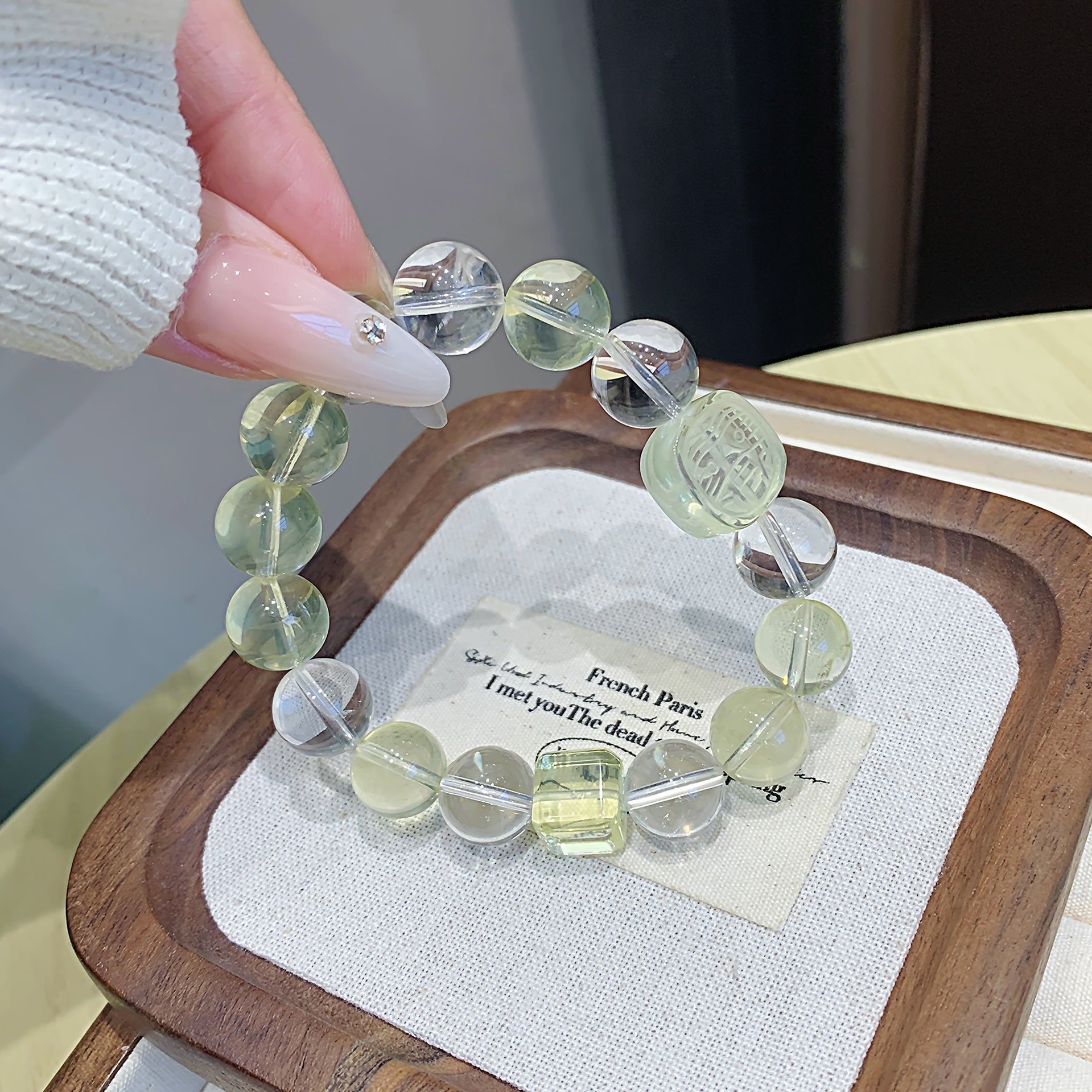 Natural Body Purifying Lemon Quartz White Crystal Bracelet White Crystal Bracelet for Wealth and Prosperity Lemon Crystal Bracelet