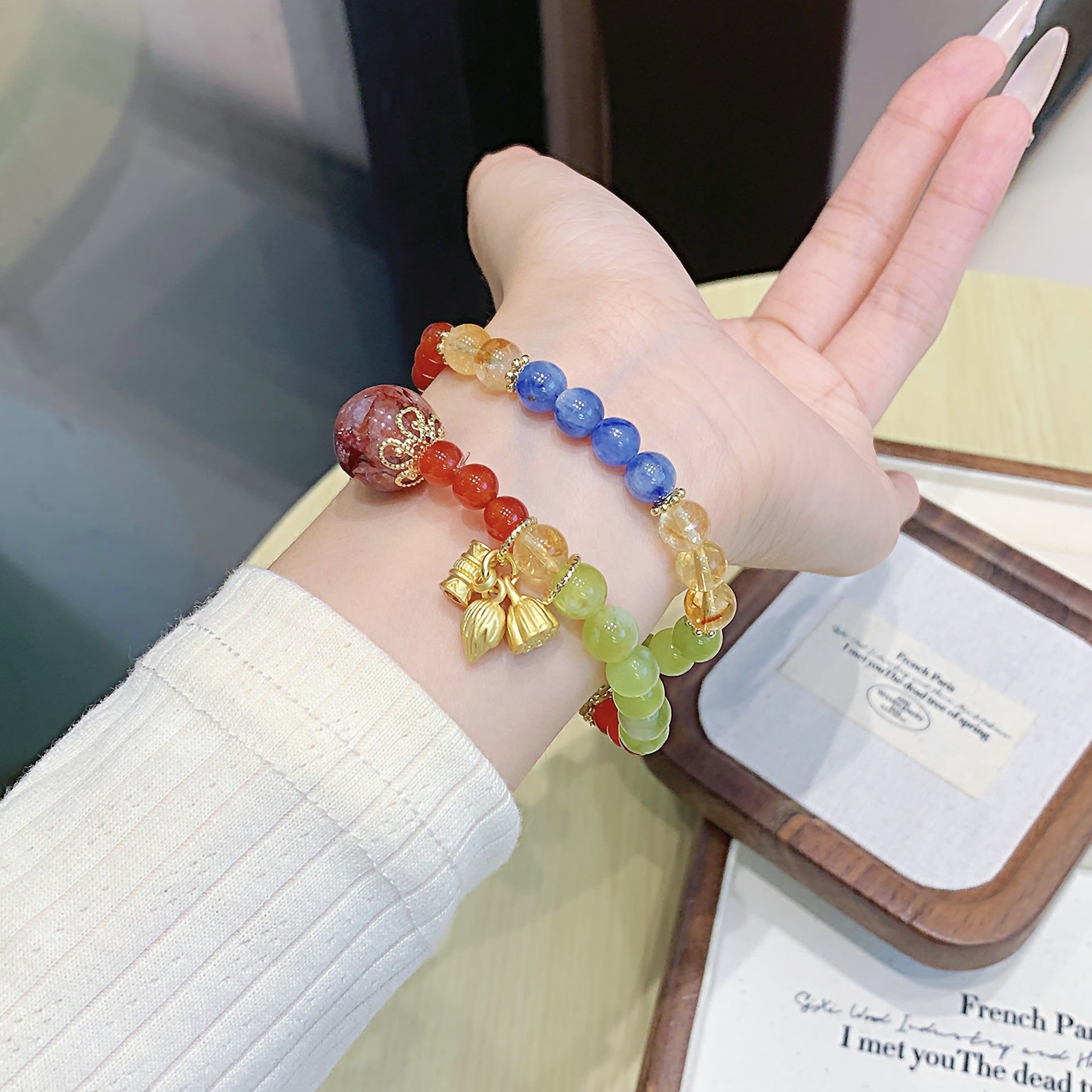 Kyanite Bracelet diy Wholesale Artificial Bracelets Natural Crystal Bracelet Hot-Selling Jewelry Ketang Jewelry Bracelet