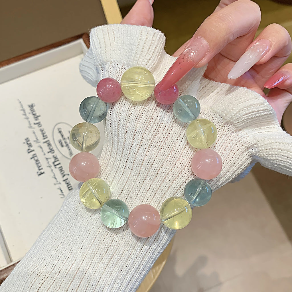 Natural Green Fluorite Crystal Bracelet Hot-Selling Hand Jewelry New Multi-Treasure Jewelry Bracelet Original Design diy Bracelet