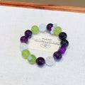 Natural Multi-Gemstone Crystal Bracelet Amethyst Lemon White Phantom Original Design Bracelet Uruguay Amethyst