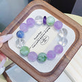 Natural Light Amethyst Bracelet Amethyst DIY Fashion Bracelet Crystal Hand Jewelry Hot-Selling Accessories Wholesale Bracelets