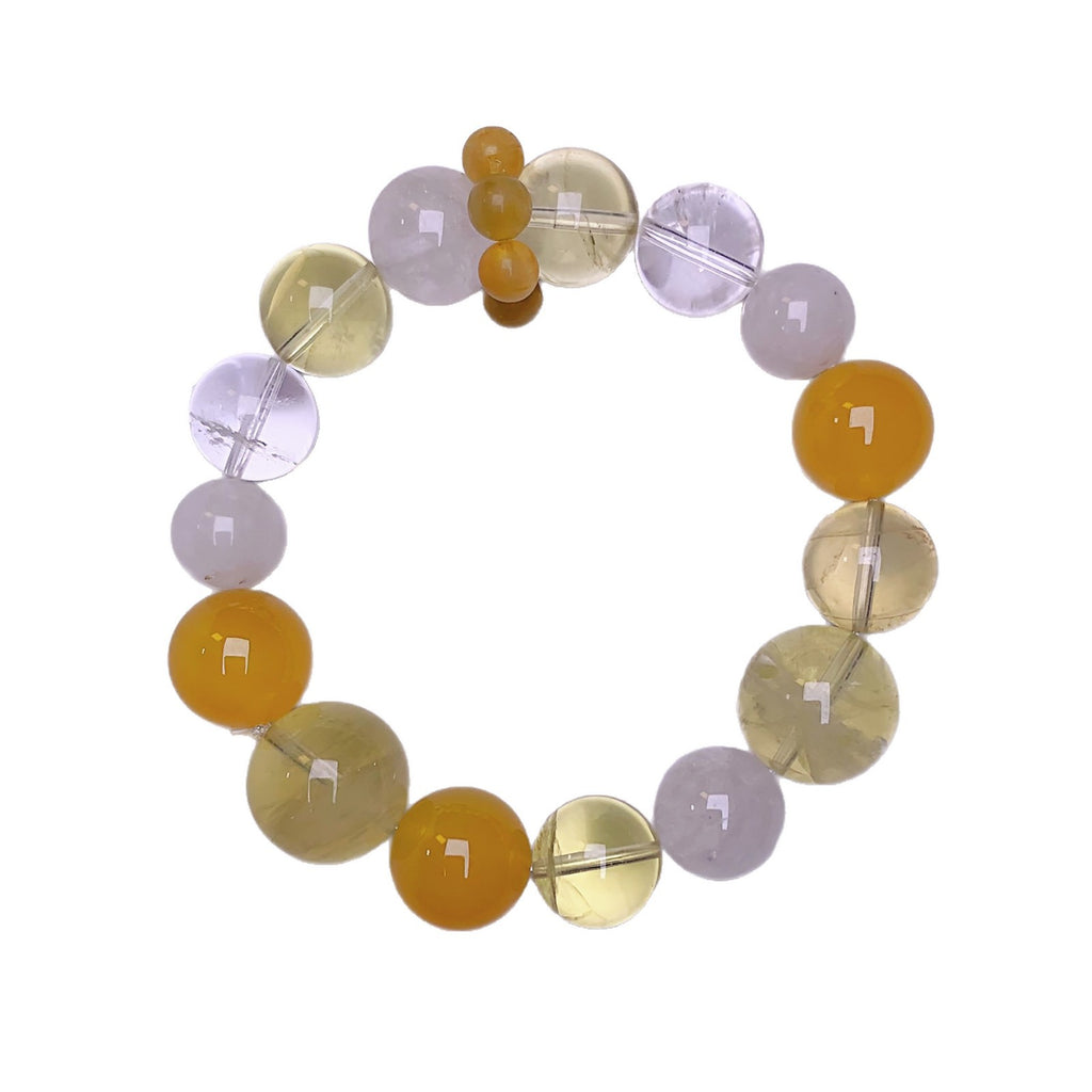 Natural Lemon Crystal Bracelet Fashion Original Design Women's Bracelet Jewelry Crystal Hand Accessories Wholesale