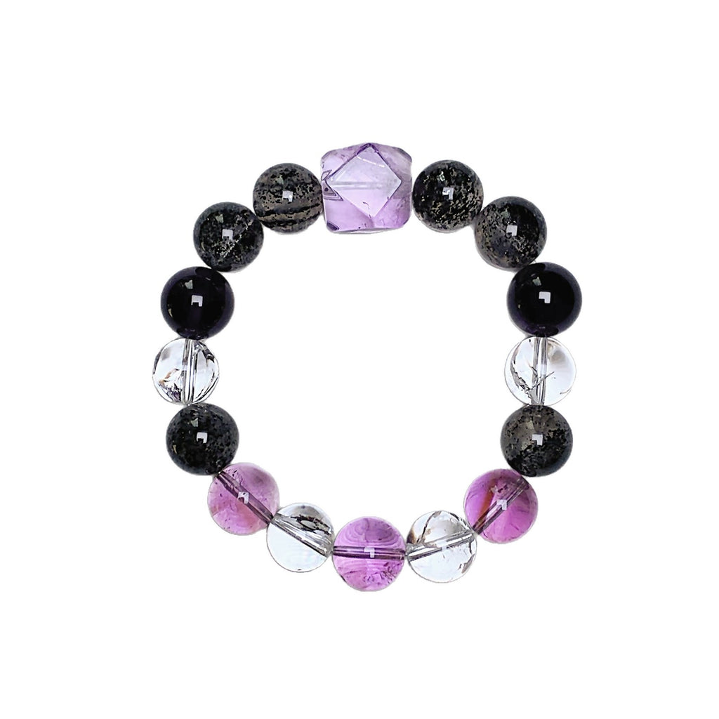 Wholesale Design Nine Purple Fire Amethyst Bracelet Energy Crystal for Passing the Graduate Exam Xiaohongshu Wholesale Bracelets
