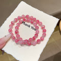 Natural Crystal Bracelet Jewelry Fashion Versatile Hot-Selling Crystal Bracelet Original Design Sakura Rain Crystal Bracelet