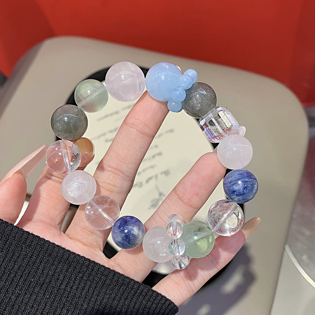 Jewelry Natural White Crystal Bracelet Aquamarine Amethyst Citrine Rose Quartz Design Manufacturer Design Bracelet