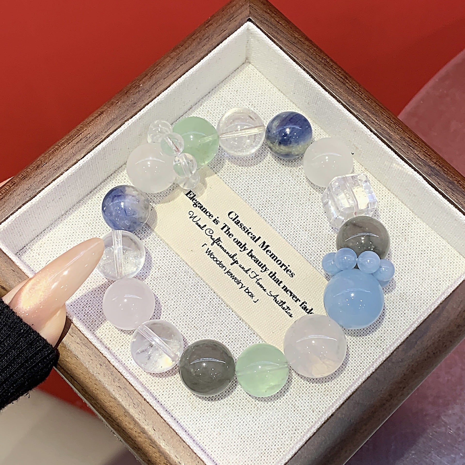 Jewelry Natural White Crystal Bracelet Aquamarine Amethyst Citrine Rose Quartz Design Manufacturer Design Bracelet