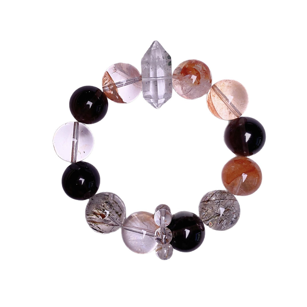 Natural Crystal Bracelet Original Design Jewelry Bracelet Hot-Selling Hand Jewelry Wholesale Red Gum Flower Crystal Bracelet diy