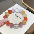 Natural Crystal Bracelet Jewelry Cross-border New Jewelry Bracelet Multi-gem Bracelet Red Agate Crystal Bracelet