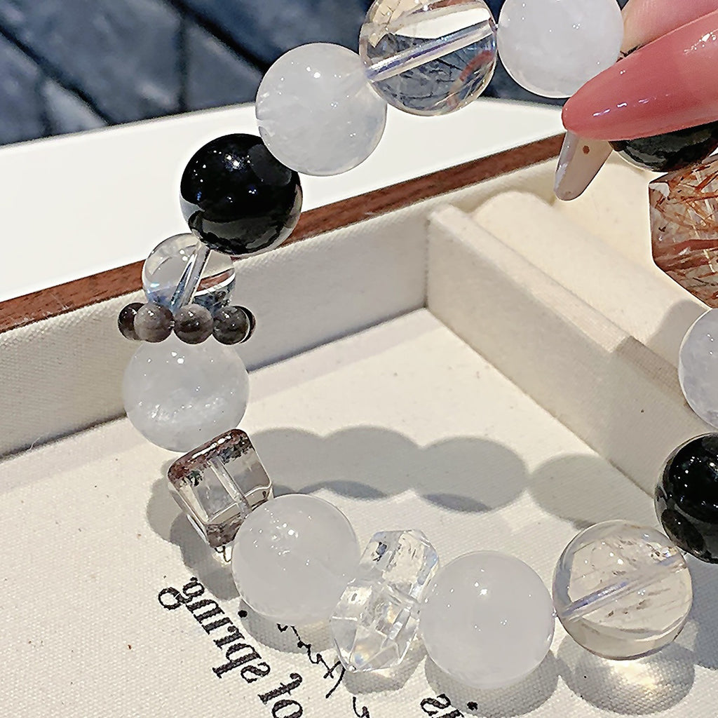 White Ghost Bracelet diy Crystal Hand Jewelry Wholesale Natural Crystal Bracelet Hot-Selling Jewelry Jewelry Bracelet String