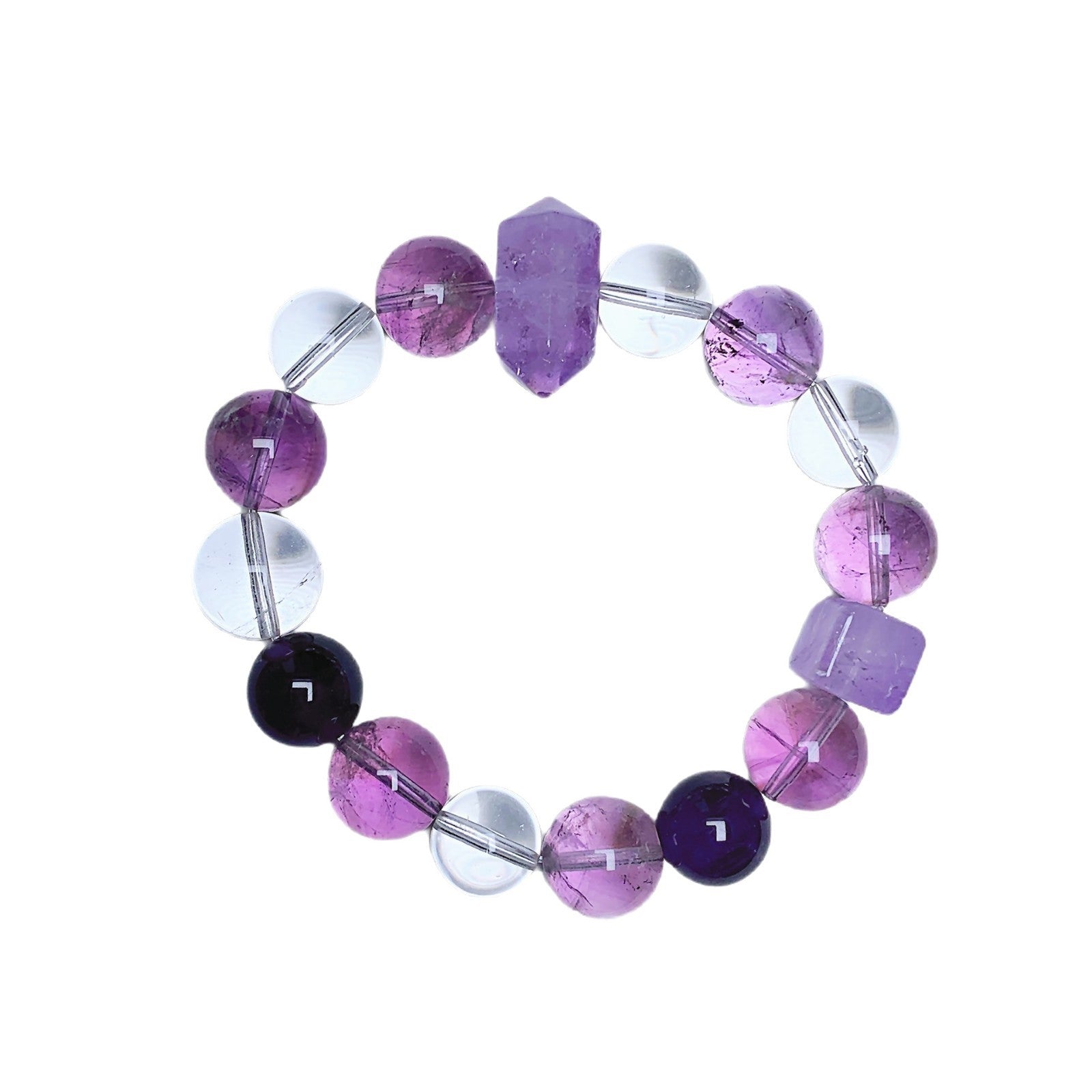 【Ziqi Donglai】New Year Bracelet Natural Amethyst Bracelet Natural Nine Purple Fire New Amethyst Bracelet