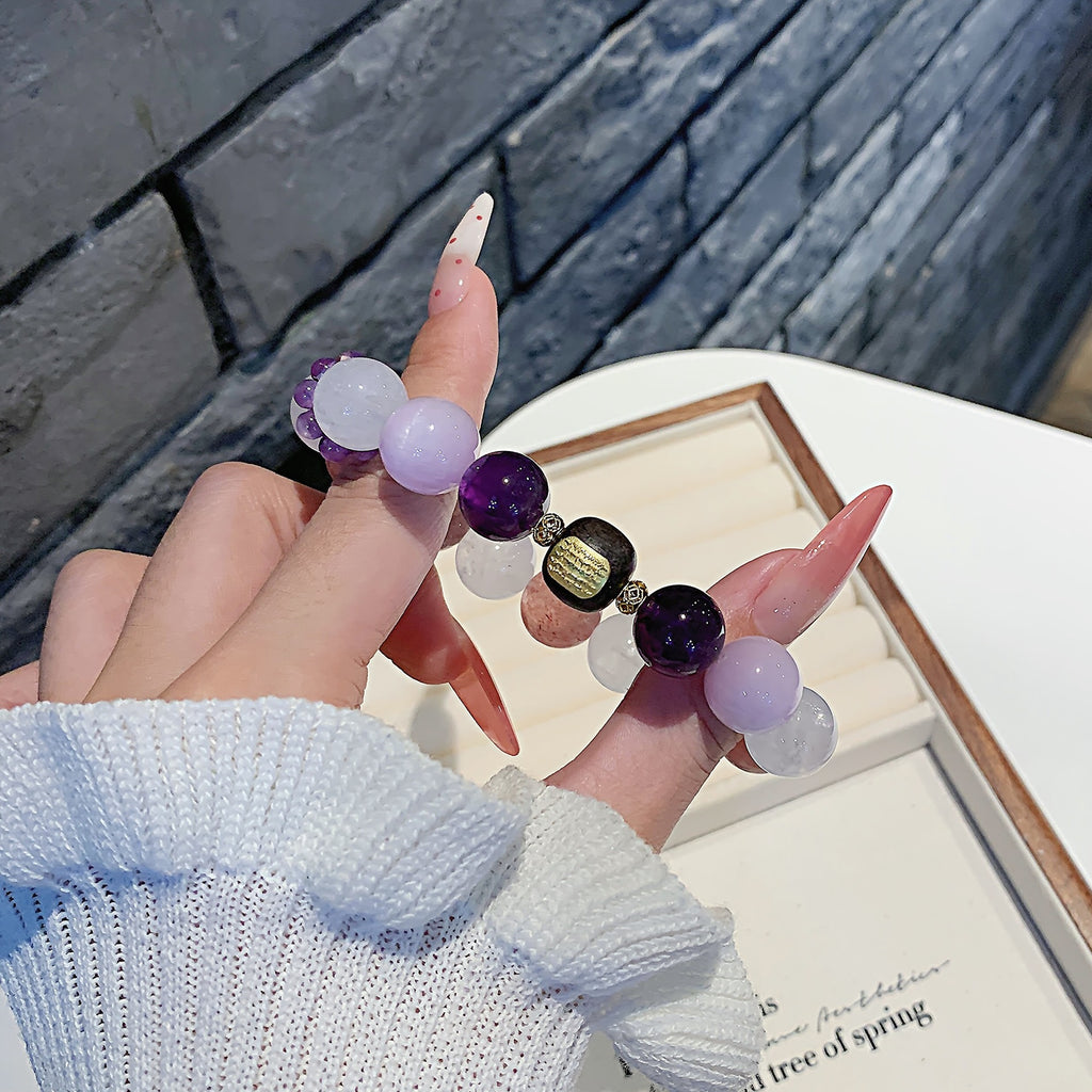 Natural Strawberry Crystal Bracelet Fashion Design Bracelet TikTok Live Supply Hot-Selling Bracelet Wholesale