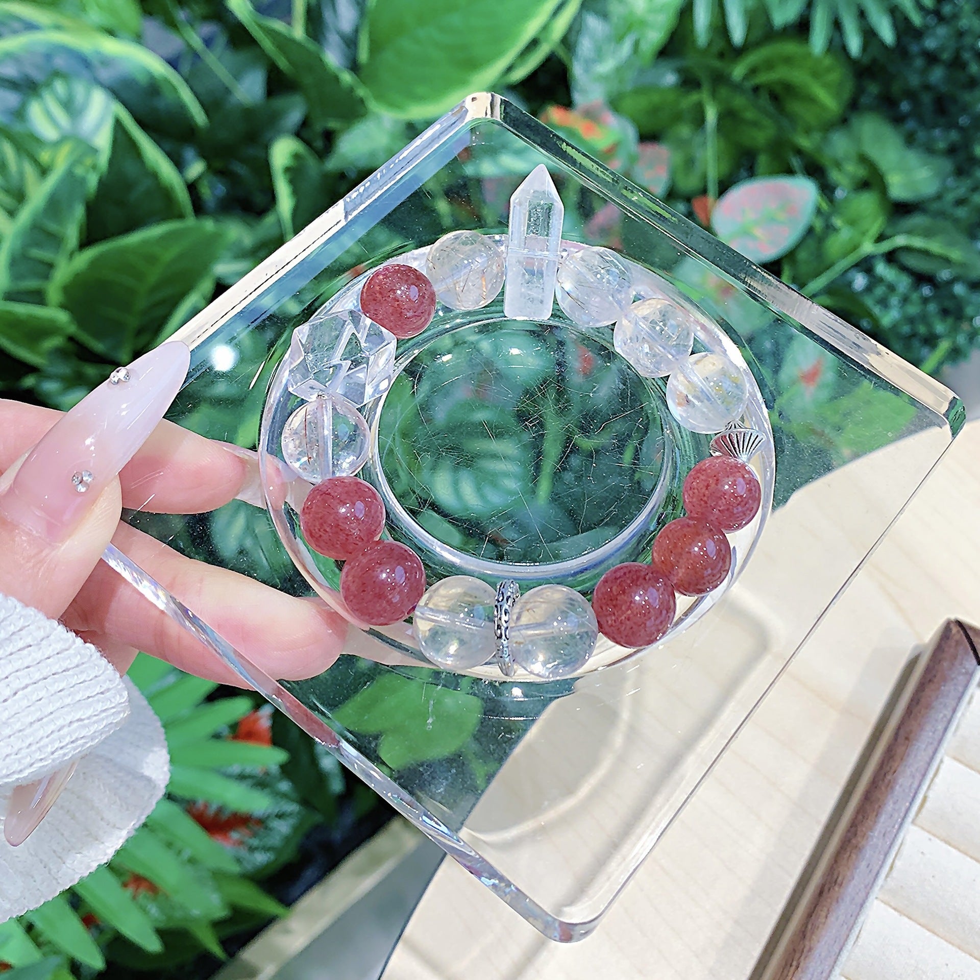Natural Strawberry Crystal Bracelet Original Design Crystal Bracelet Jewelry Factory Wholesale Ketang Crystal Jewelry Factory