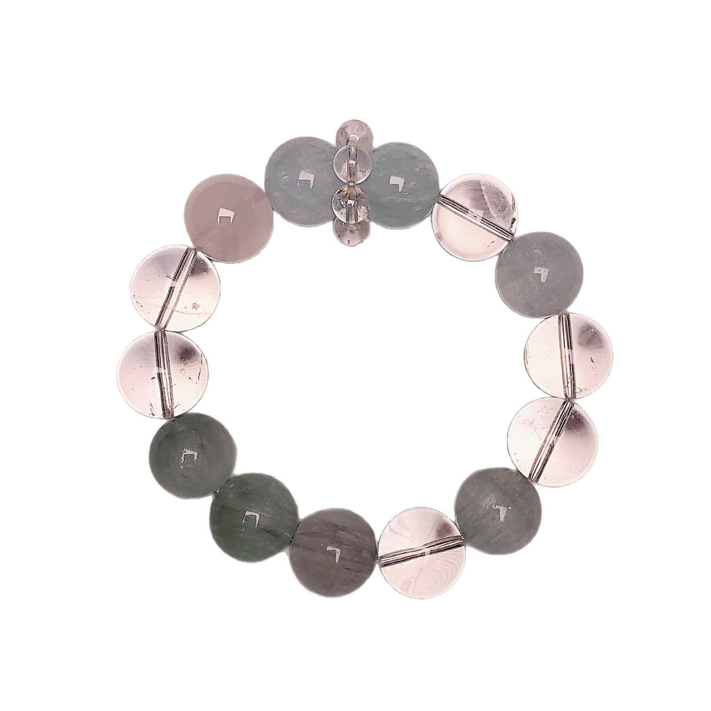 【Darcy's Morning Mist】Natural Aquamarine White Crystal Bracelet Cool Feeling High-Quality Original Fashion Simple Bracelet
