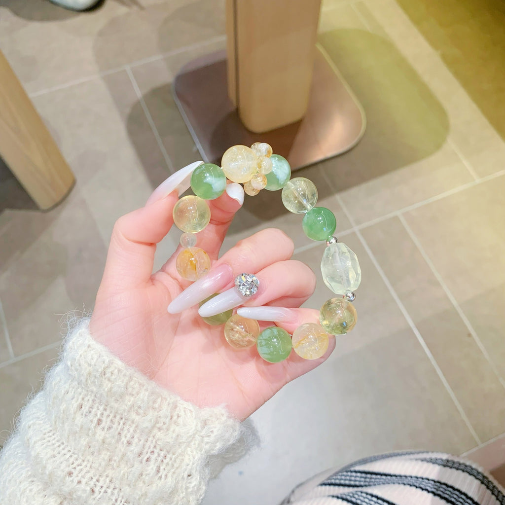 Original Crystal Bracelet Natural Genuine Original Design Multi-Gem Crystal Bracelet Gift for Girlfriend Crystal String