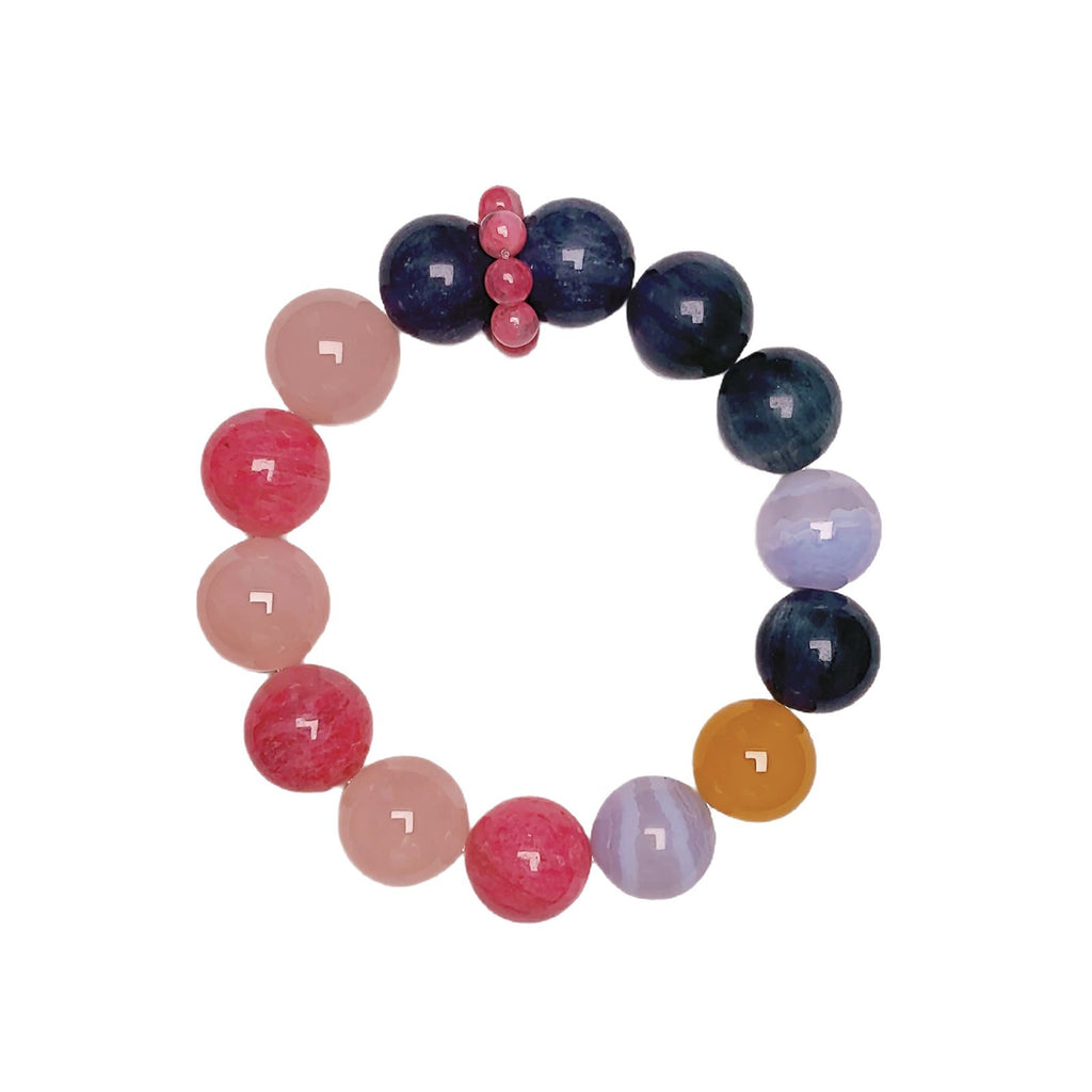 Natural Crystal Multi-Gem Bracelet Kyanite Pink Crystal White Ghost Original Design Bracelet Manufacturer Wholesale Bracelets