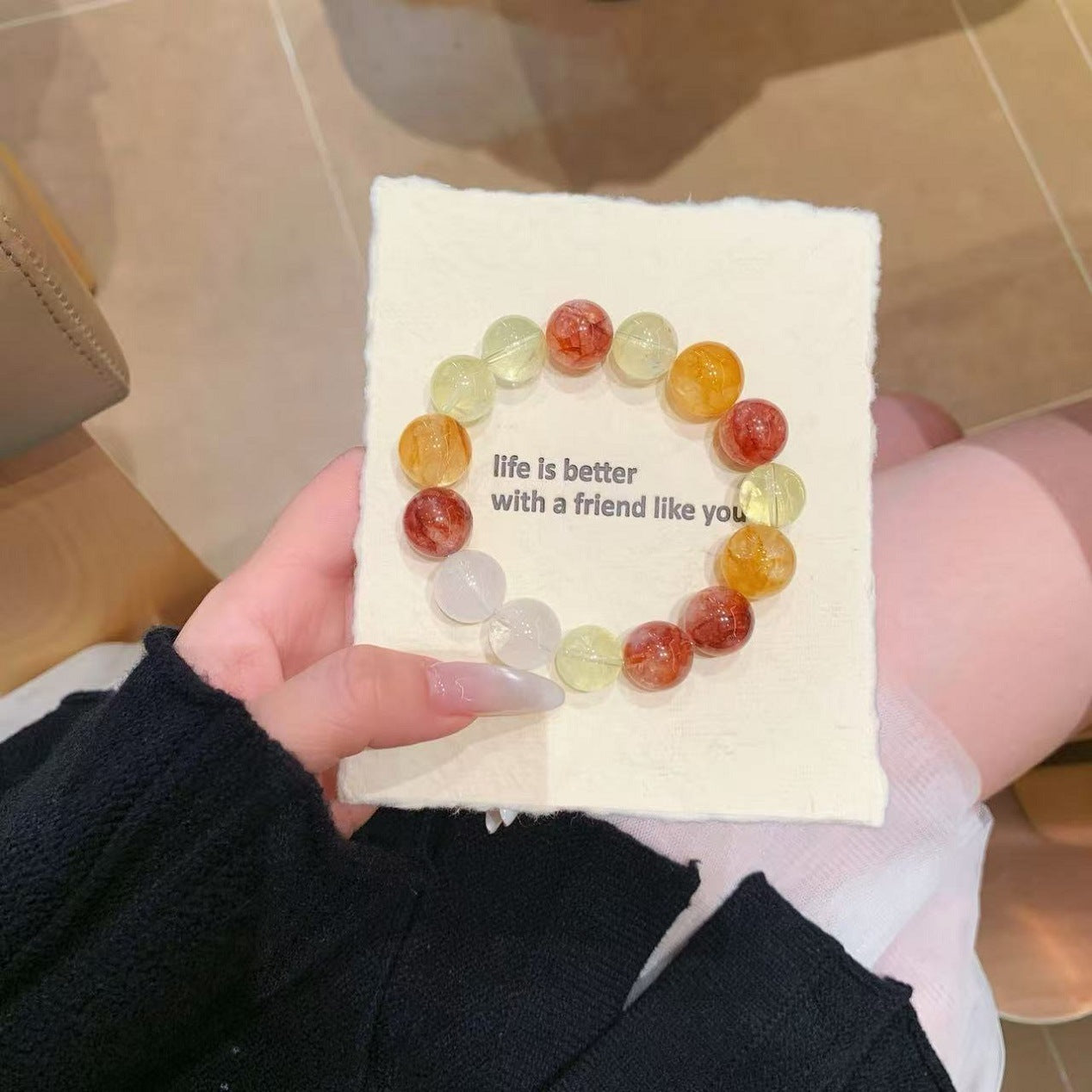 Original Natural Lemon Crystal Bracelet Natural Crystal Bracelet Original Design Jewelry Natural Crystal Bracelet Wholesale