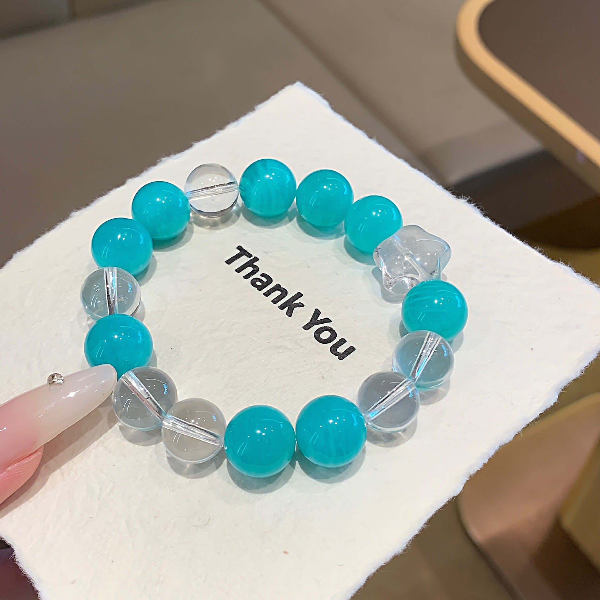 Natural Crystal Bracelet Autumn Original Design Hand Jewelry Chain Couple Style Gift for Girlfriend White Crystal Multi-Gem Bracelet