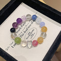 Natural Rainbow Multi-Gemstone Crystal Bracelet Aquamarine Xiu Jade Citrine Rose Quartz Amethyst Bracelet Crystal Bracelet
