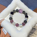 Wholesale Design Nine Purple Fire Amethyst Bracelet Energy Crystal for Passing the Graduate Exam Xiaohongshu Wholesale Bracelets