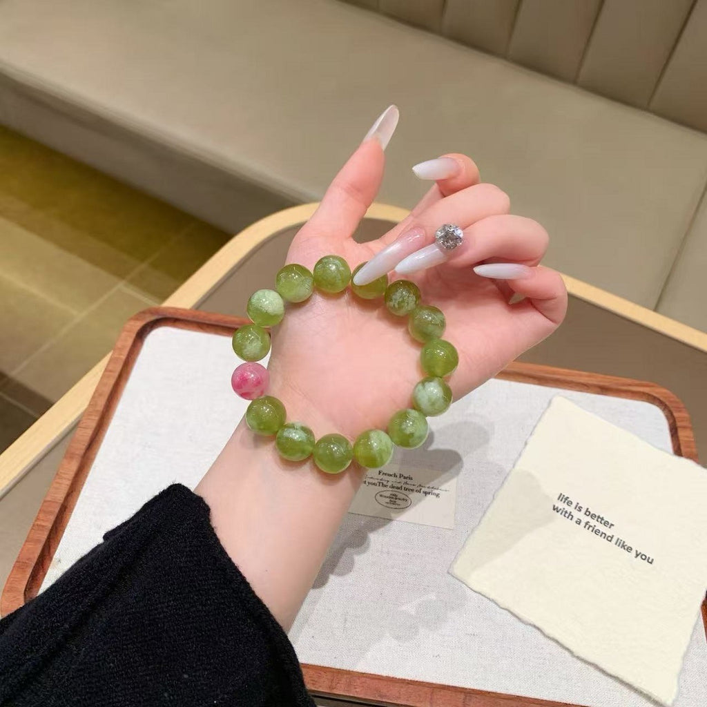 Xiuyu Qingti Milk Cap Crystal Bracelet Design Wholesale Crystal Bracelets Xiu Jade Natural Crystal Bracelet Bestseller