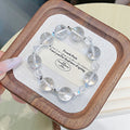 White Crystal Bracelet Handmade Bracelet Wholesale Natural Crystal Hot-Selling Jewelry Crystal Bracelet diy Custom Bracelet