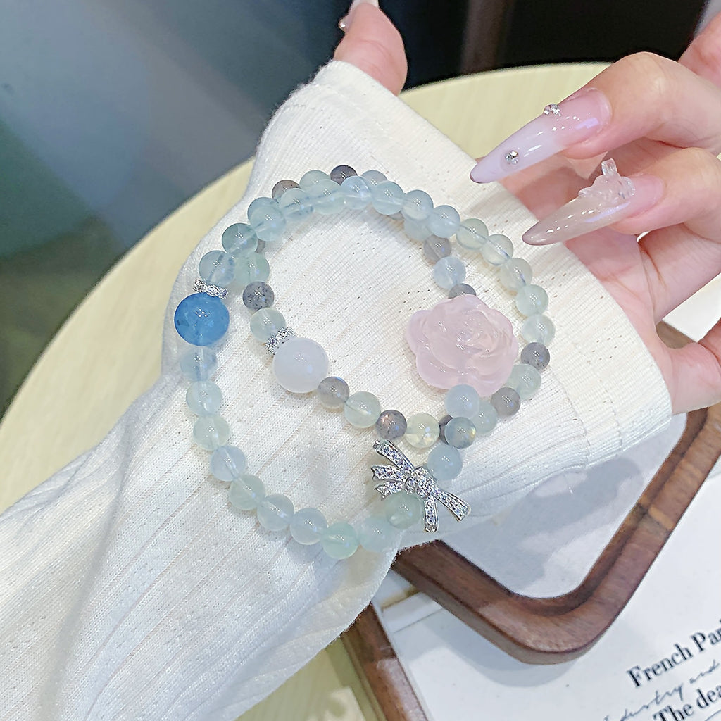 Pink Crystal Bracelet Bracelet Jewelry Wholesale Artificial Bracelets Natural Crystal Bracelet Jewelry High-end Bracelet for Women