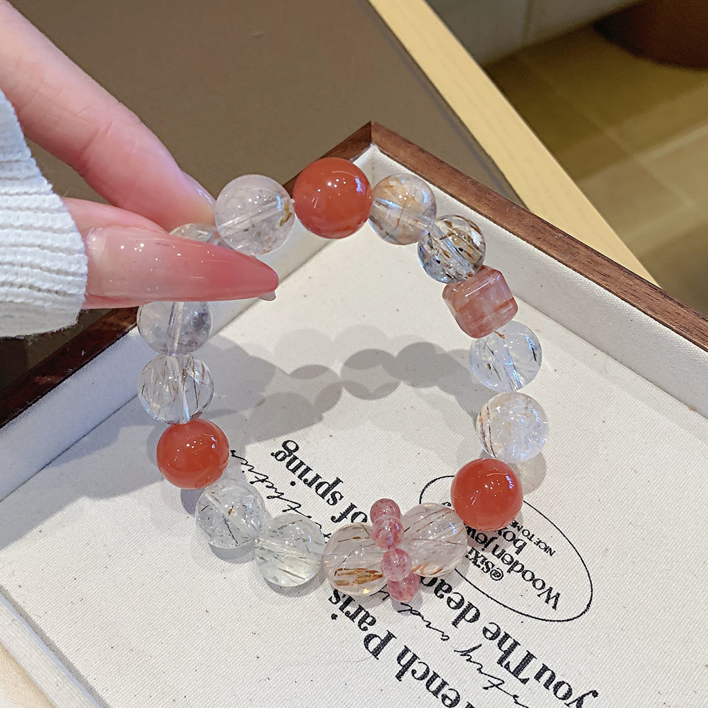 Black Gold Super Seven Jewelry Crystal Bracelet Natural Crystal Hot-Selling Hand Jewelry diy Original Design Crystal Bracelet