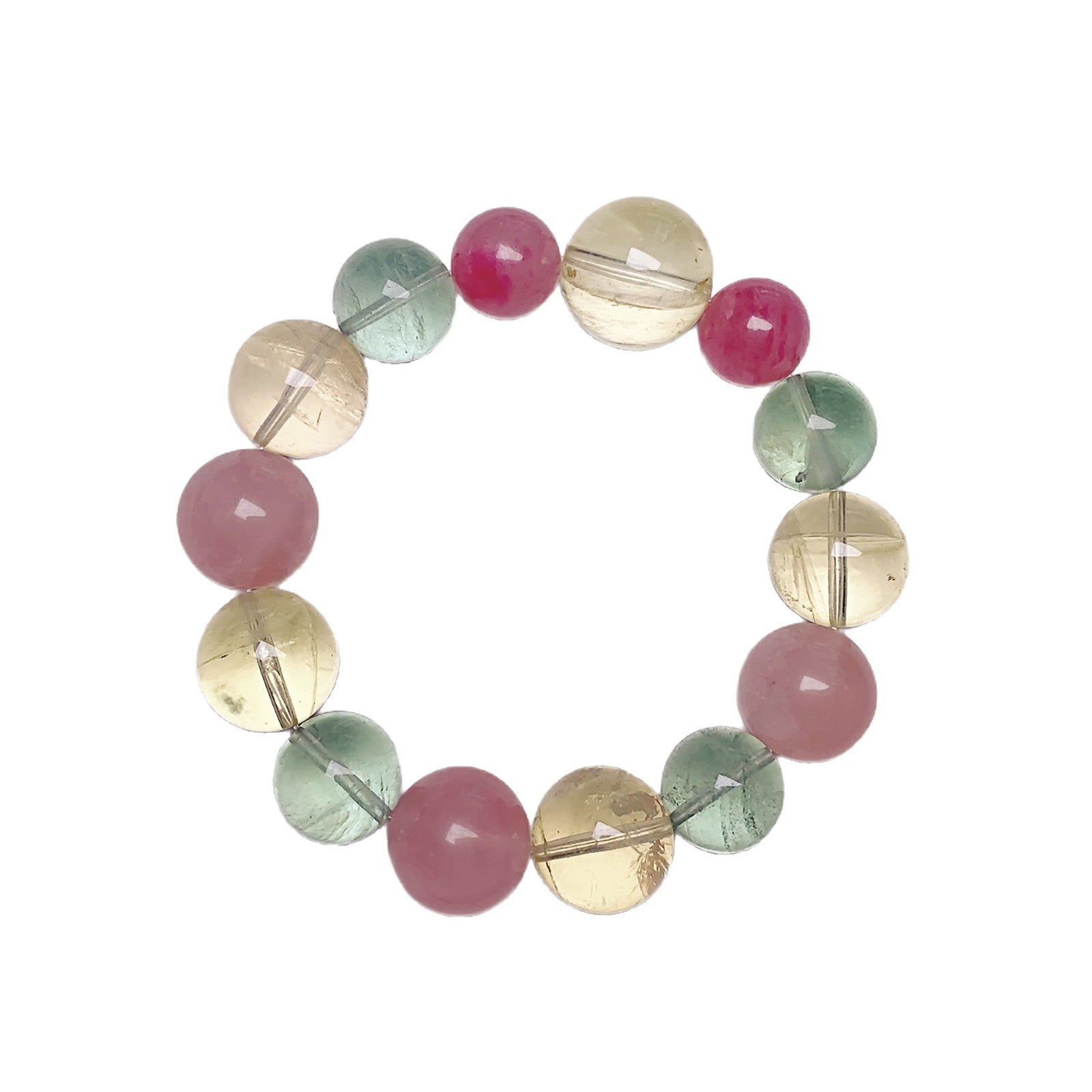 Natural Green Fluorite Crystal Bracelet Hot-Selling Hand Jewelry New Multi-Treasure Jewelry Bracelet Original Design diy Bracelet