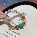 Natural Crystal Multi-Gemstone Bracelet Original design fashionable high-end crystal chain Ketang Crystal Bracelet Factory