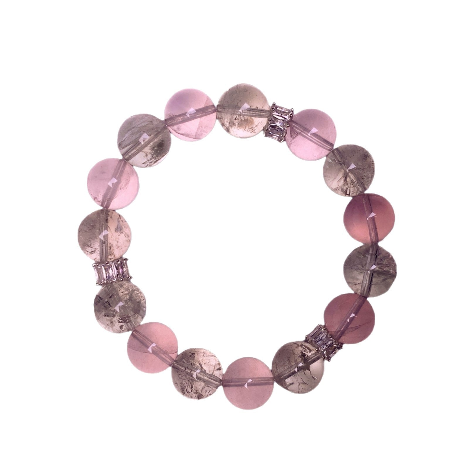 Original Design Natural Starlight Pink Crystal White Crystal Bracelet Bracelet TikTok and Xiaohongshu Hot-Selling Crystal Bracelet