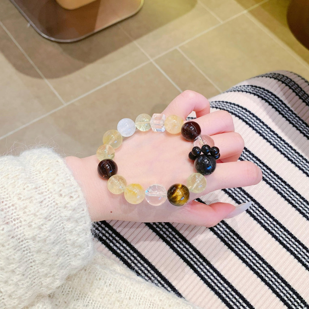 Manufacturer Wholesale Natural Crystal Chain Citrine DIY Design Bracelet Xiaohongshu same style Handmade Original Bracelet