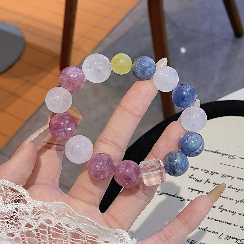 Duobao Crystal Bracelet Autumn High-End New Jewelry Bracelet Original Design Purple Emerald Crystal Bracelet