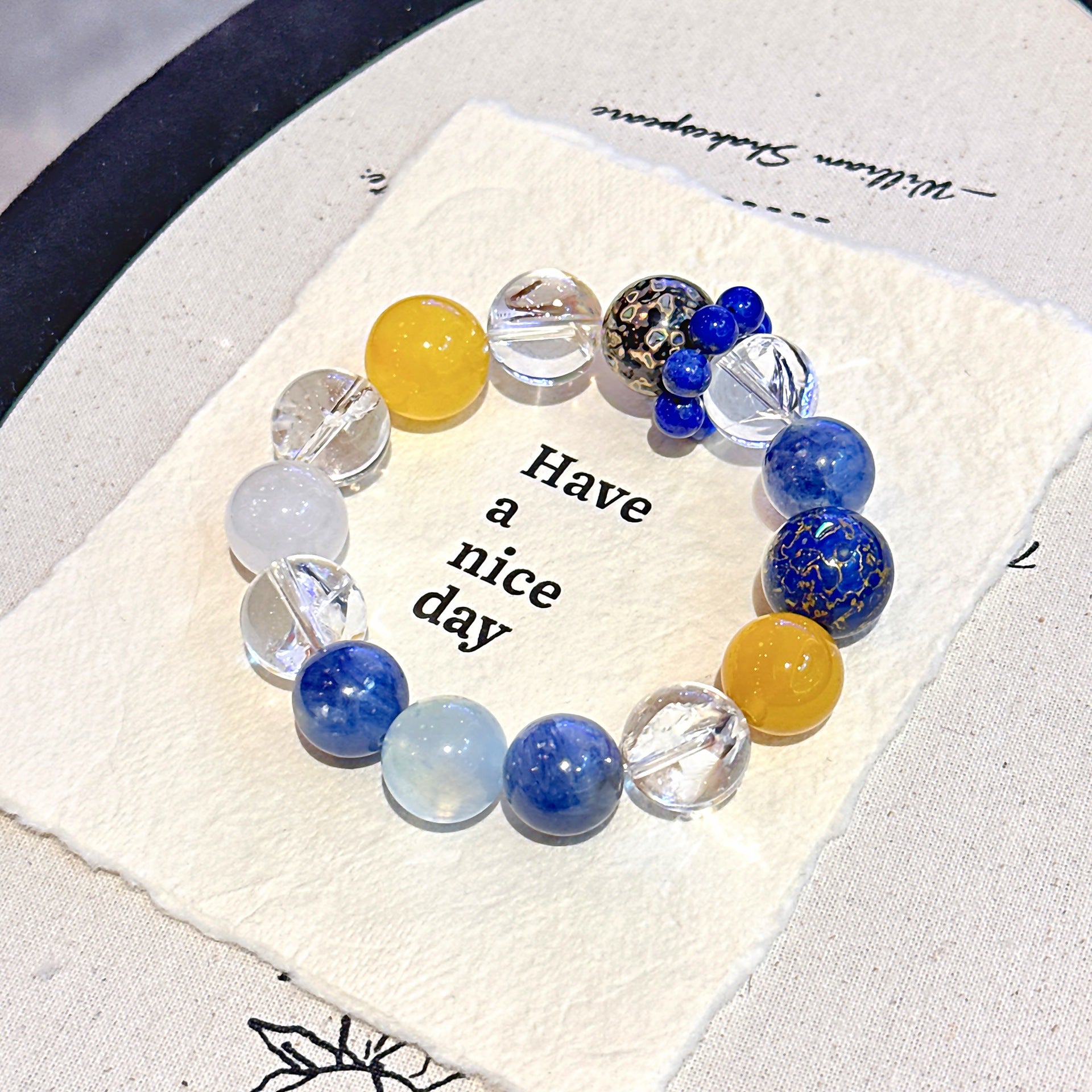 Original Natural Kyanite Bracelet Natural Crystal Bracelet Original Design Jewelry Natural Crystal Bracelet Wholesale