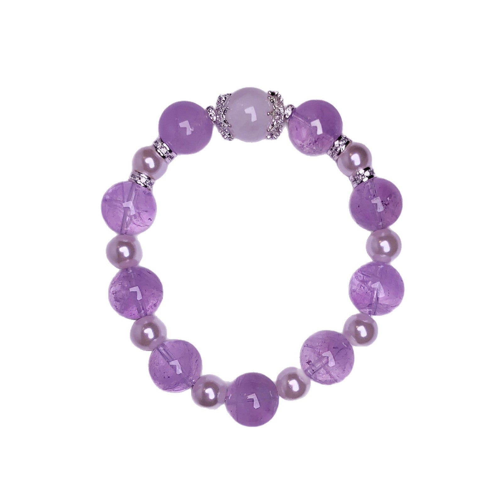 Natural Crystal Hand Jewelry White Ghost Matching Crystal Bracelet Hot-Selling Bracelet Jewelry diy Amethyst Bracelet