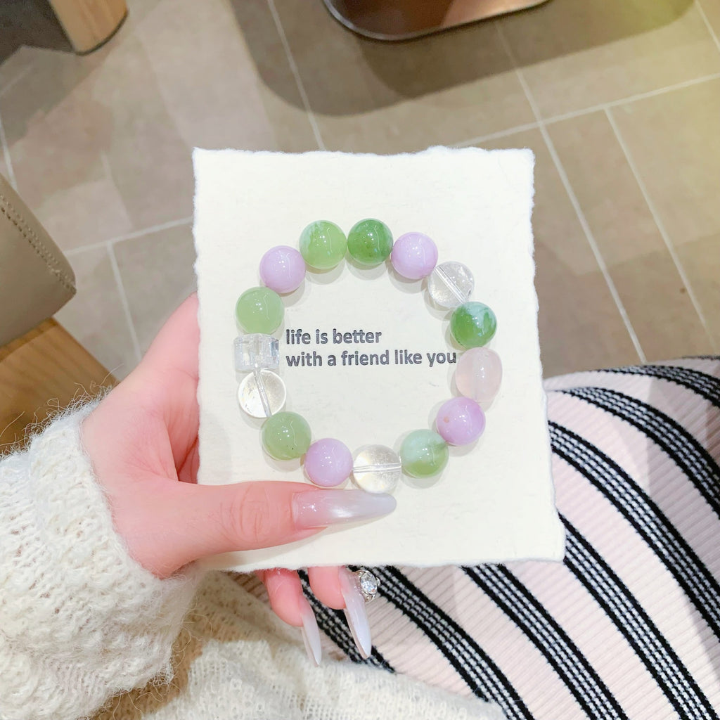 Natural Xiuyan Jade Single Circle Bracelet Fashion Original Design Women's Bracelet Ketang Wholesale Jewelry Crystal Hand Accessories