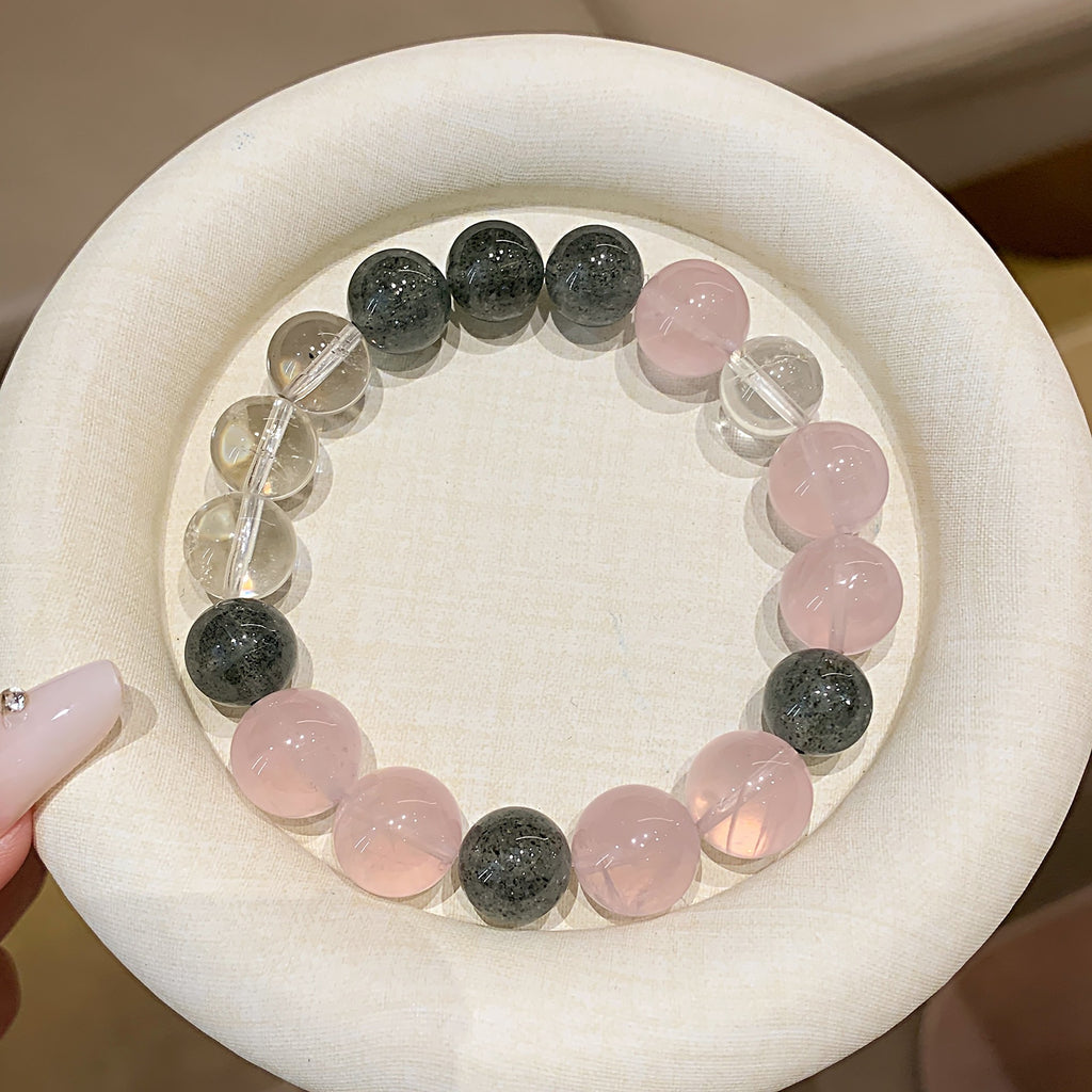 Natural Crystal Bracelet High-end Private Design Crystal Original Design DIY Crystal Bracelet Natural Rose Quartz Bracelet