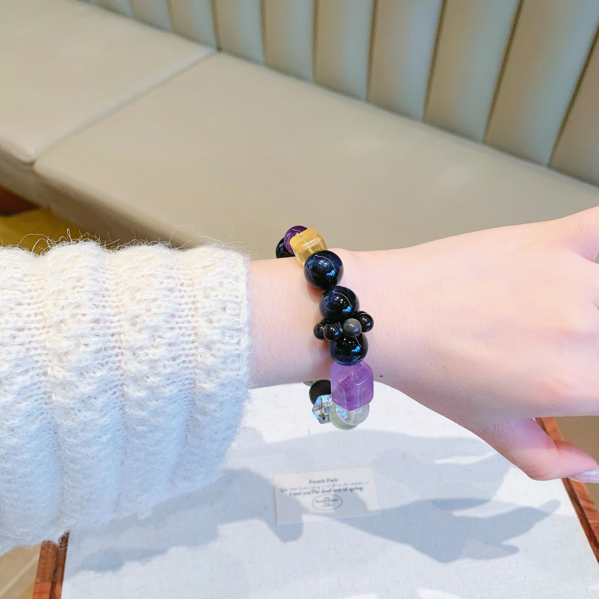 Natural Eagle Eye Stone Bracelet Fashionable Exquisite Niche Sweet Versatile High-End Light Luxury Bracelet Crystal String Wholesale