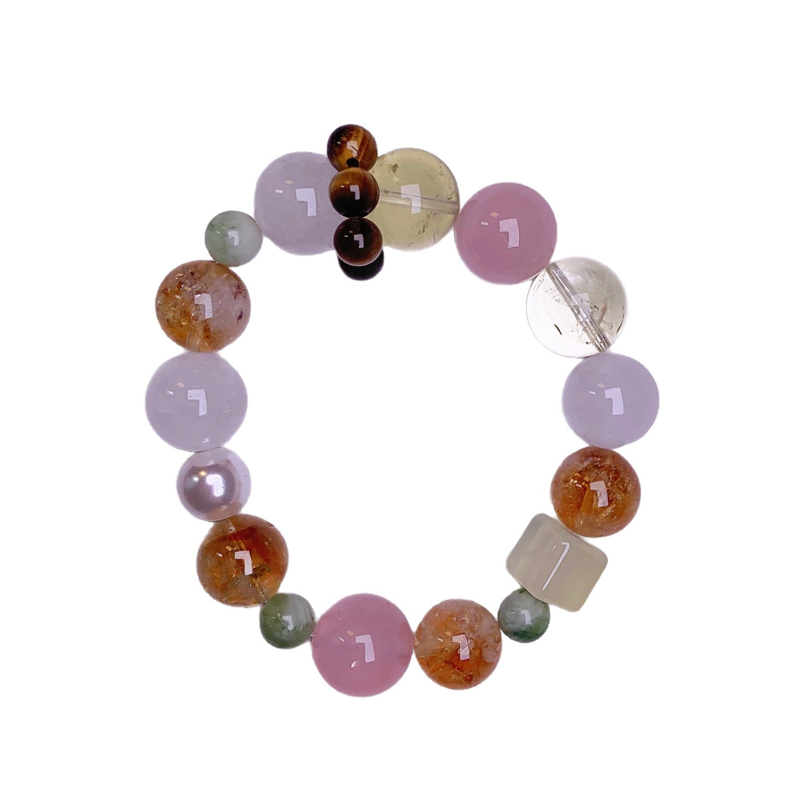 Natural Multi-Gemstone Crystal Bracelet Natural Crystal Bracelet Jewelry White Ghost Bracelet Fashion Original Design
