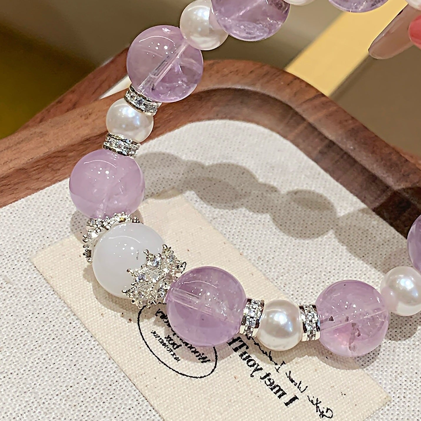 Natural Crystal Hand Jewelry White Ghost Matching Crystal Bracelet Hot-Selling Bracelet Jewelry diy Amethyst Bracelet