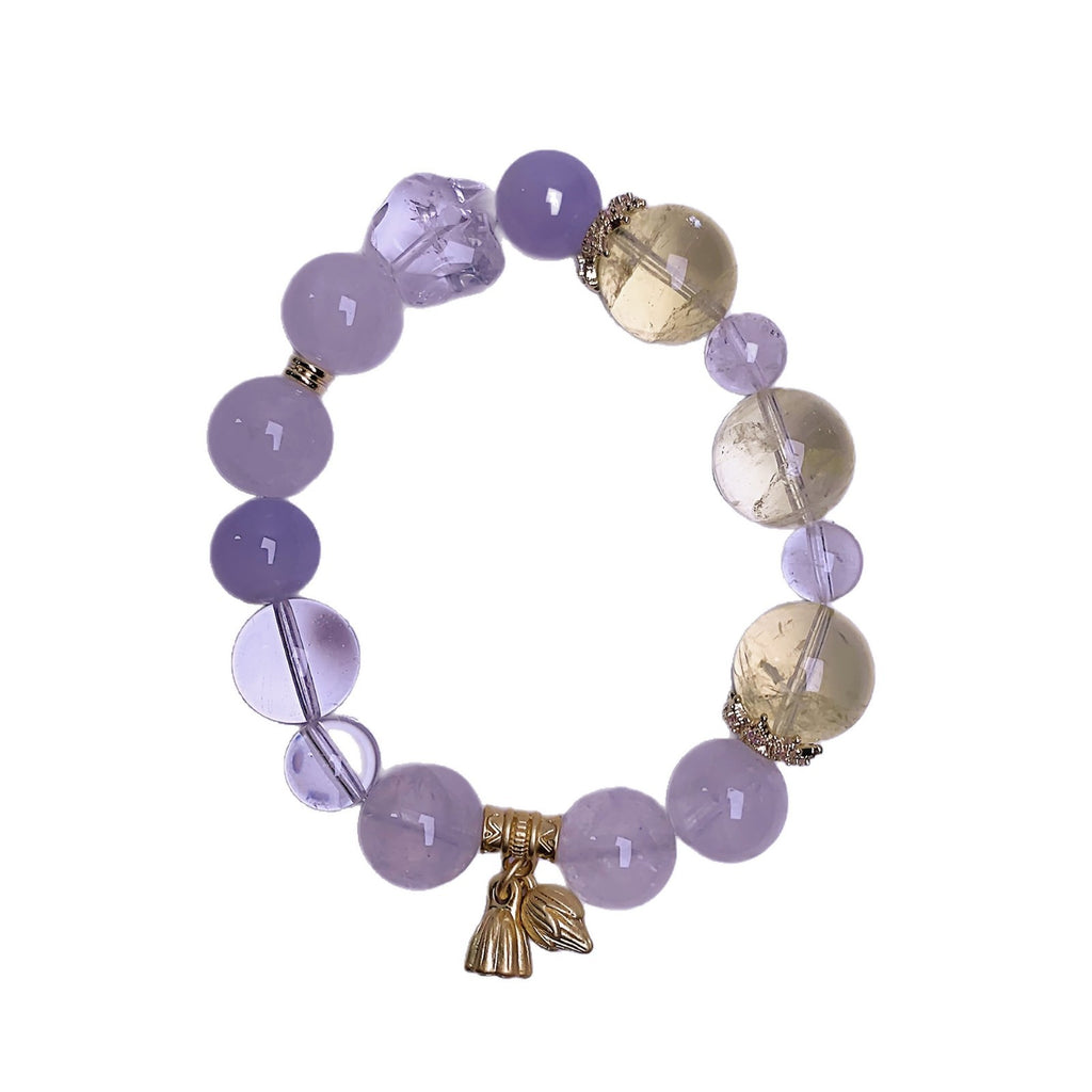 Wholesale Natural Multi-Gemstone Crystal Bracelet Fresh and Fashionable Light Luxury Bracelet Original best-selling crystal bracelet accessory