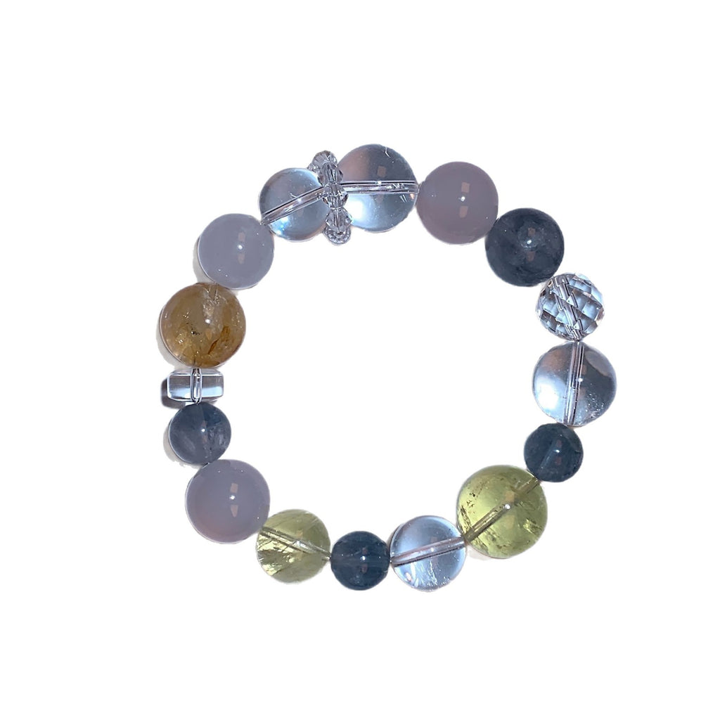 Original Design Natural Crystal White Crystal Chain TikTok Xiaohongshu Hot-Selling Light Luxury Ketang Crystal Bracelet Wholesale