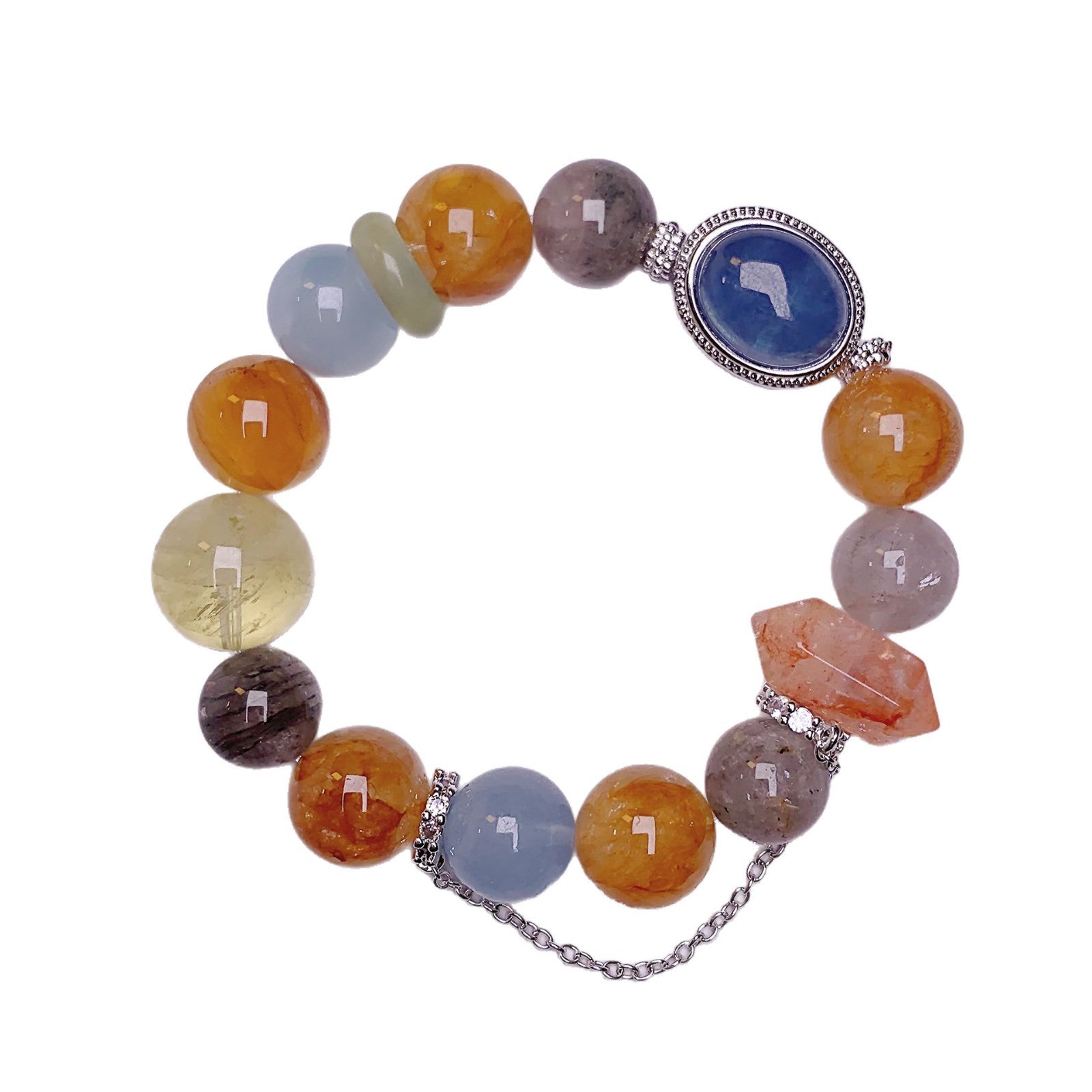 Autumn New Yellow Gum Flower Crystal Bracelet Seasonal Matching Jewelry Chain Hot-Selling Jewelry Chain Yellow Gum Flower Bracelet