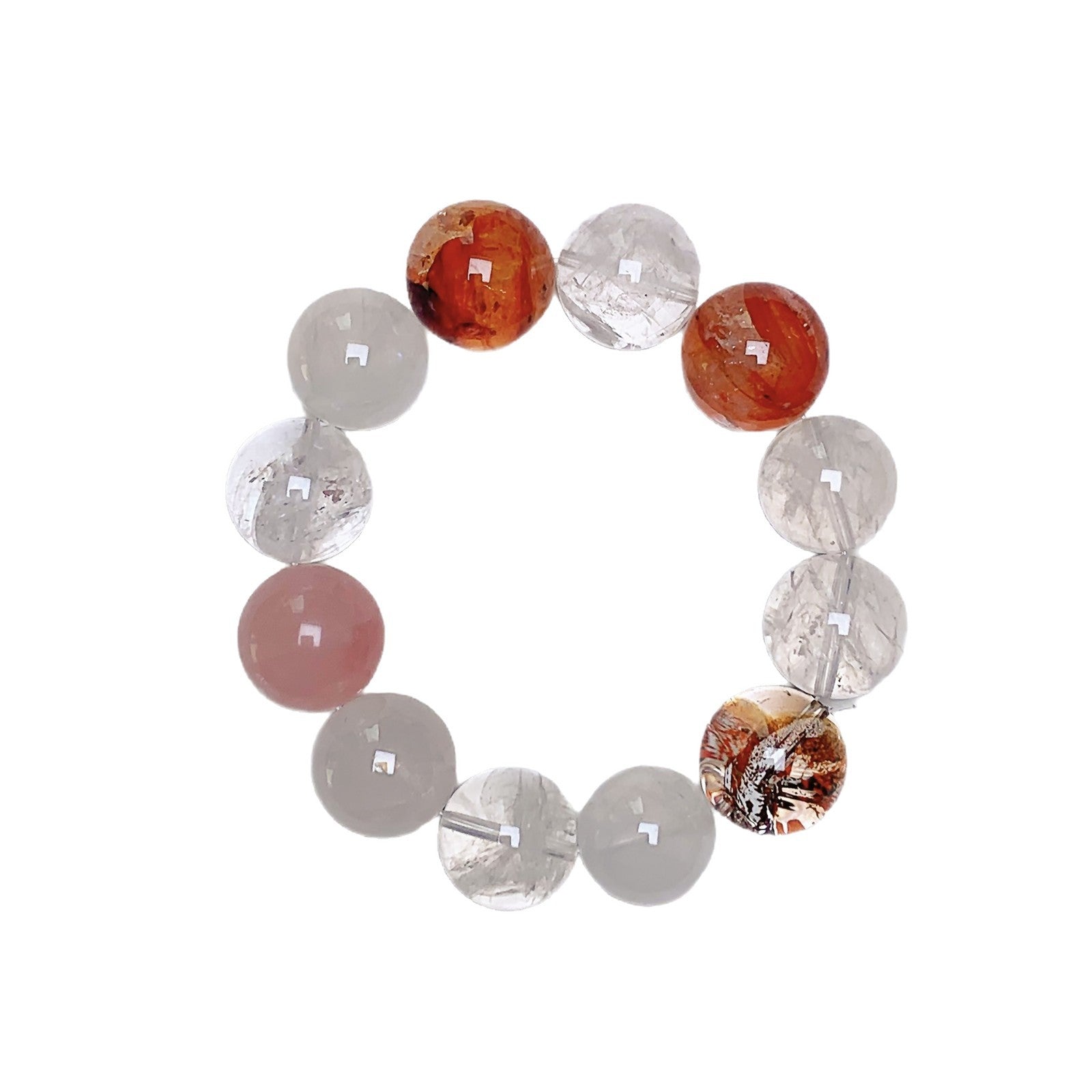 Natural White Phantom Crystal Bracelet Couple High-Quality Fashion Versatile Crystal Holiday Gift Bracelets Hot Sale Wholesale