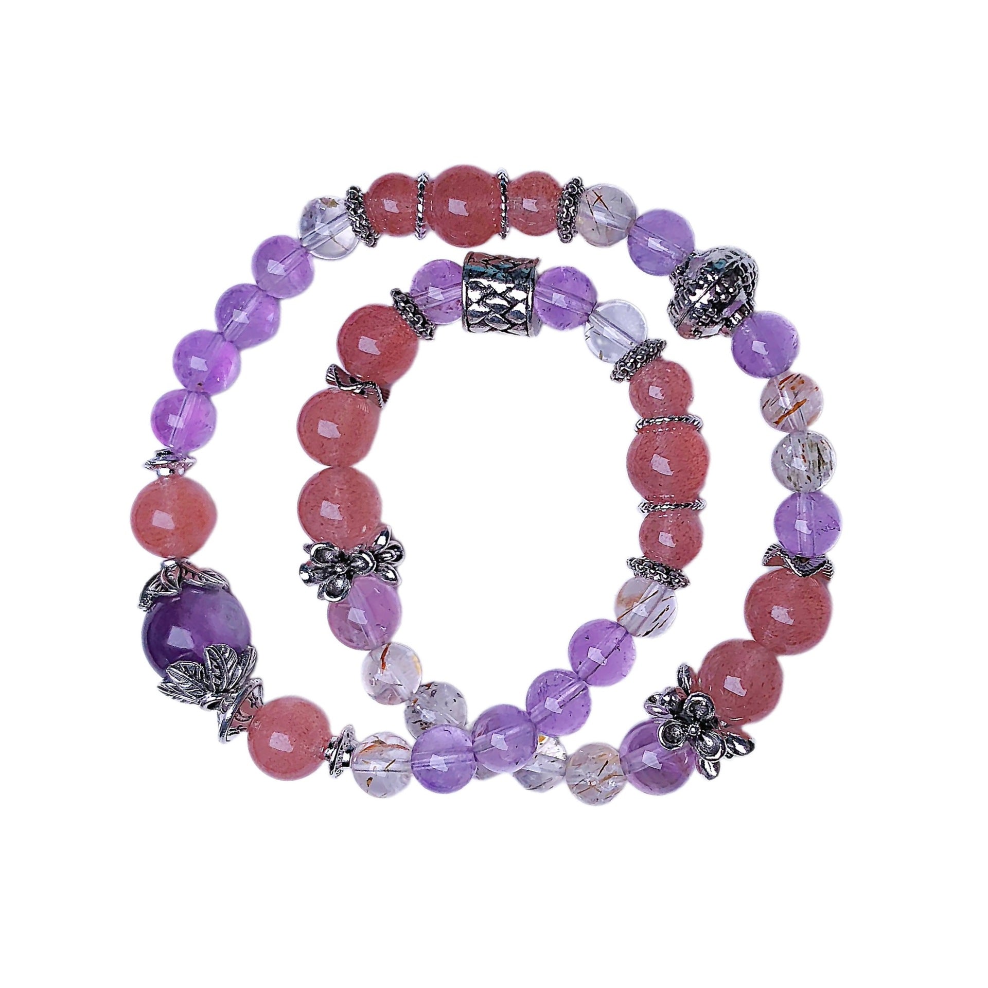 Manufacturer wholesale natural strawberry crystal jewelry DIY Jewelry Accessories Single Circle Bracelet Original Design