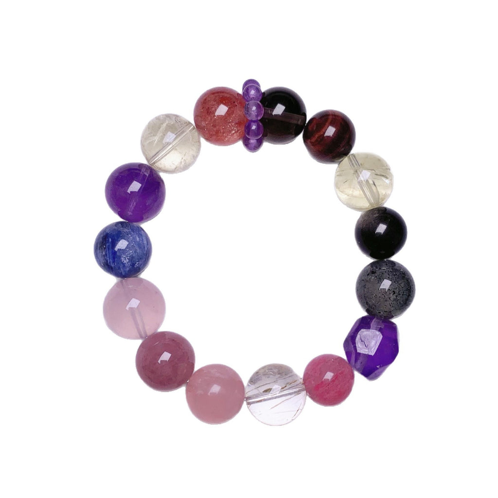 Natural Multi-Gemstone Jewelry Crystal Bracelet Original design niche high-end light luxury bracelet Crystal Bracelet Factory