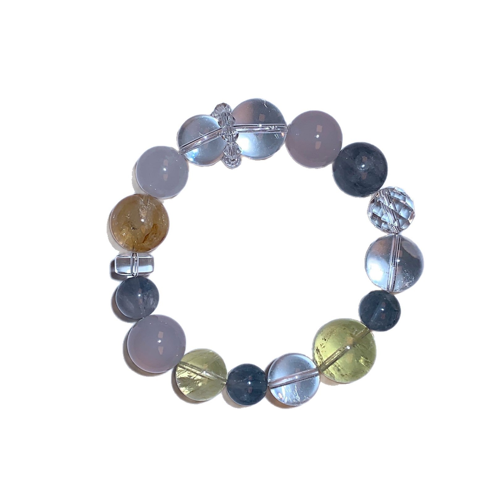 Original Design Natural Crystal White Crystal Chain TikTok Xiaohongshu Hot-Selling Light Luxury Ketang Crystal Bracelet Wholesale