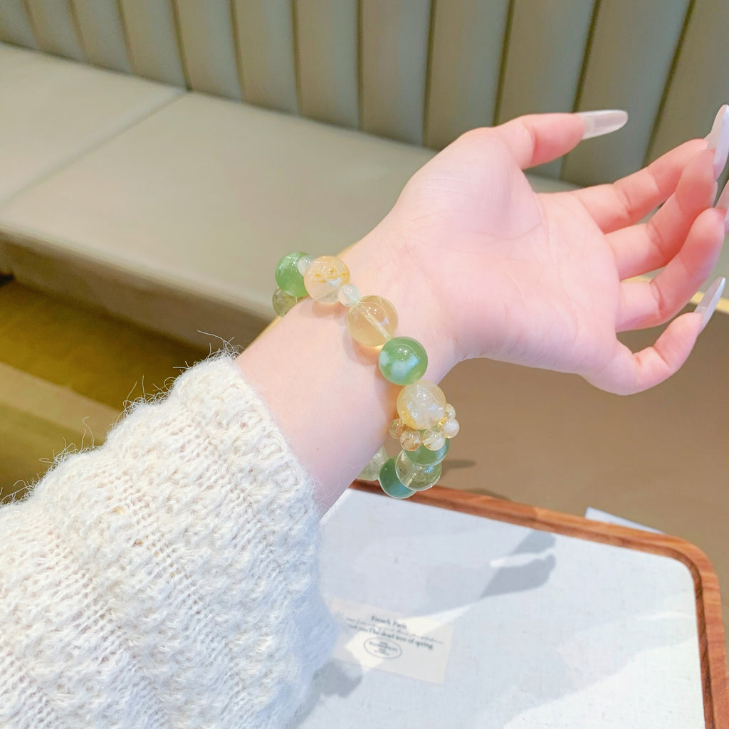 Original Crystal Bracelet Natural Genuine Original Design Multi-Gem Crystal Bracelet Gift for Girlfriend Crystal String