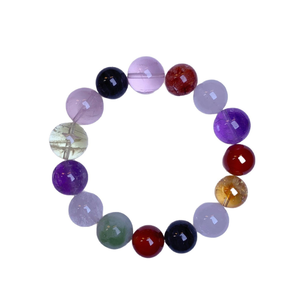 Natural Rose Quartz Crystal Bracelet Natural Crystal Bracelet Hot-Selling Jewelry Wholesale Original Design High-End Bracelet